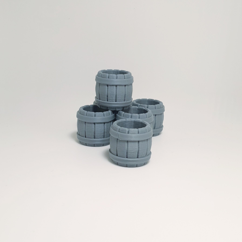 barrels open