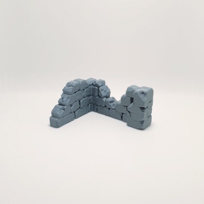 broken corner stone wall