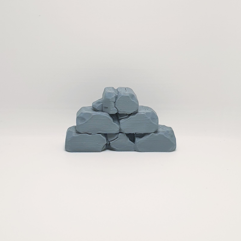collapsed stone wall piece