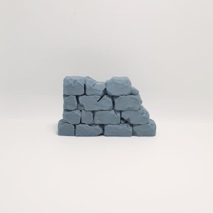 cracked stone wall remnant