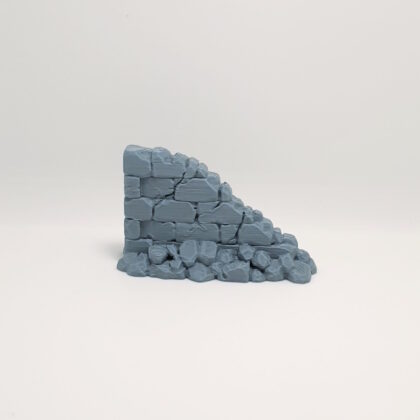 fallen stone wall section