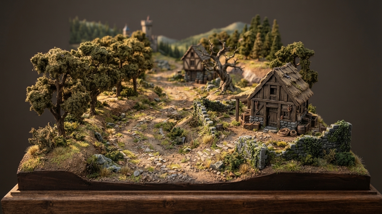 How to Create a Fantasy Road and Path for Miniature Scenes