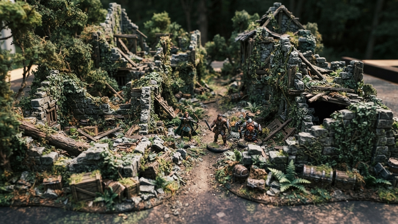 How to Create an Abandoned Ruins Gaming Table