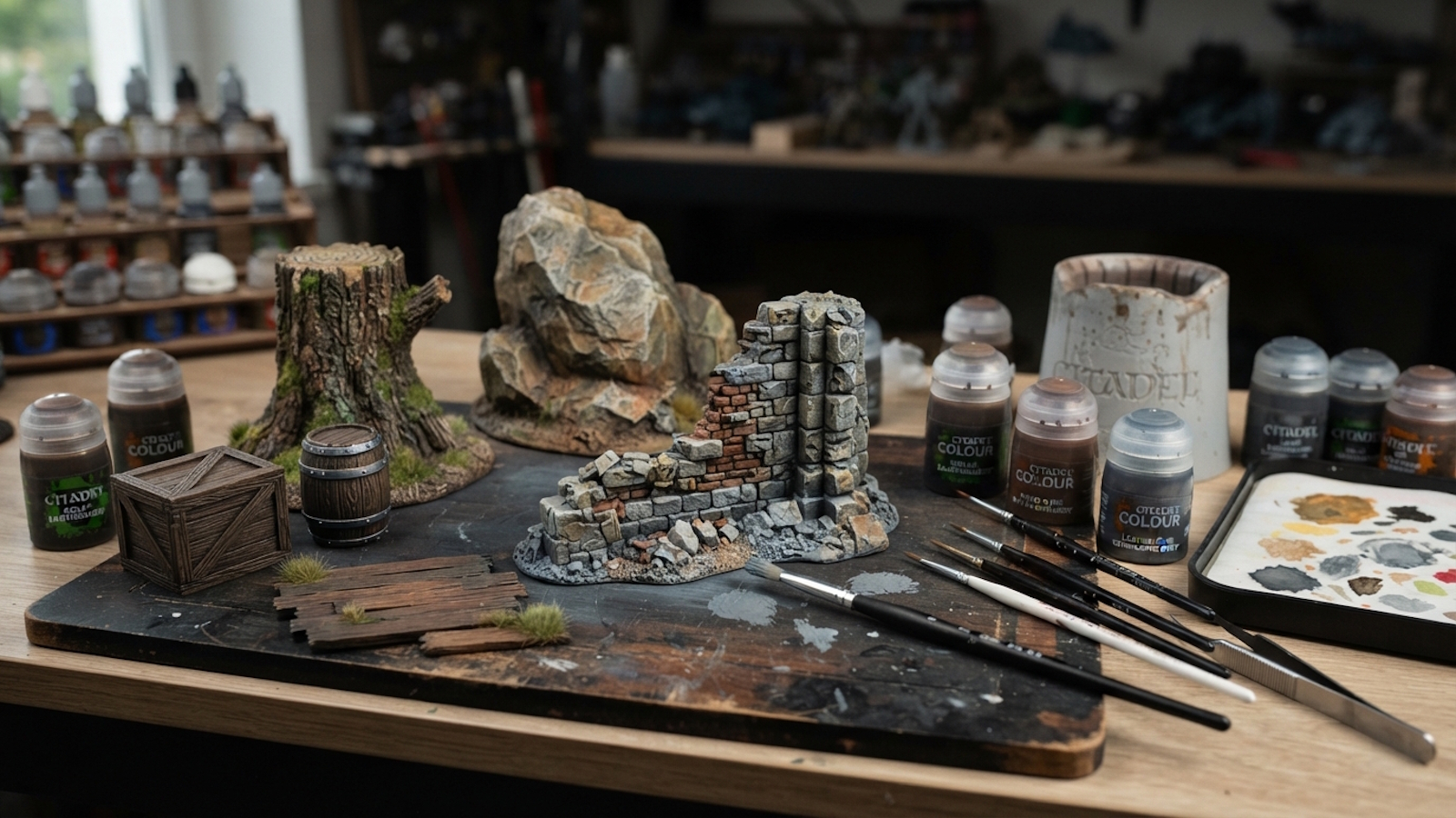 How to Paint Miniature Scenery for a More Realistic Finish