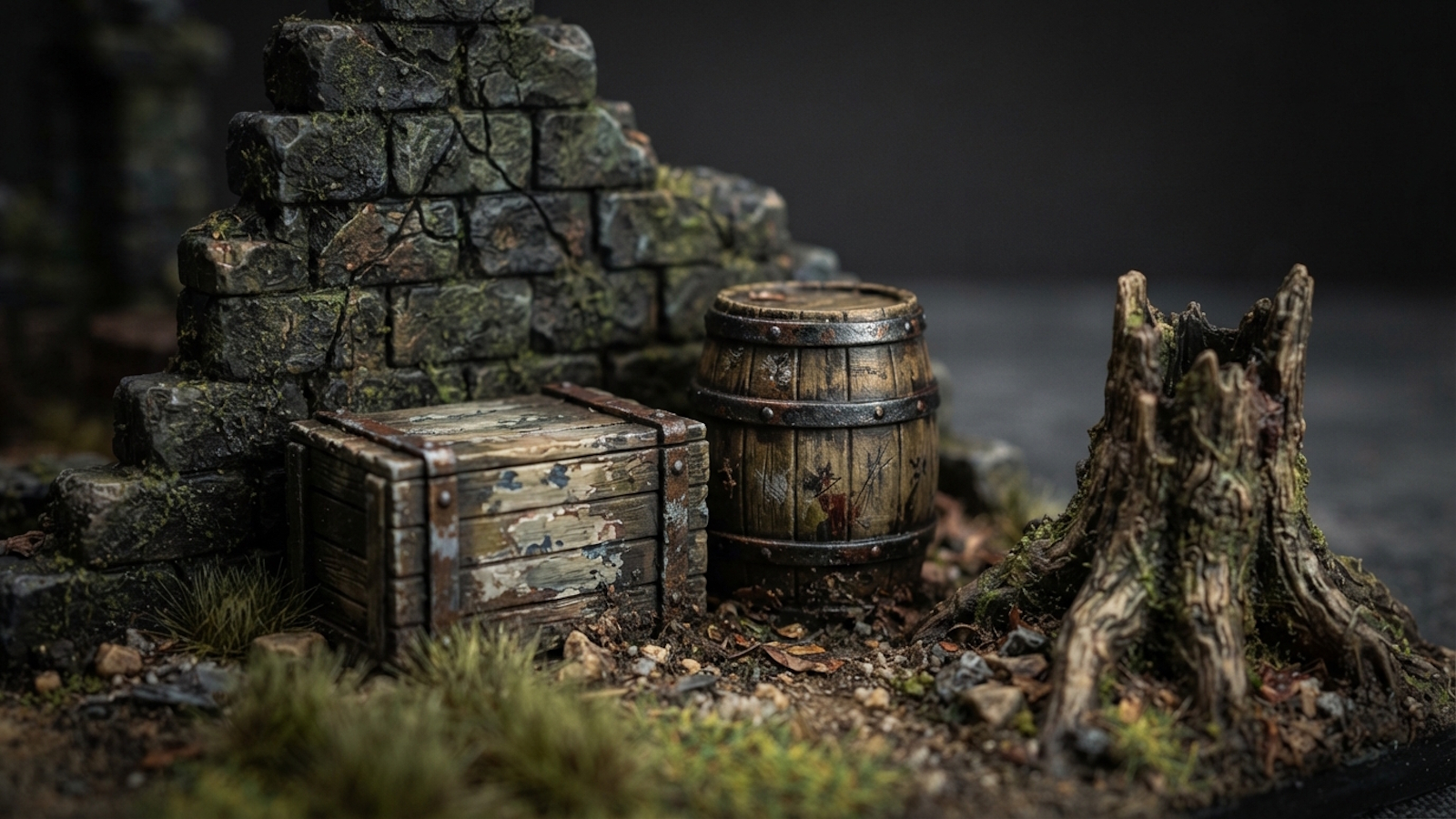 How to Weather 3D Printed Terrain and Miniature Scenery