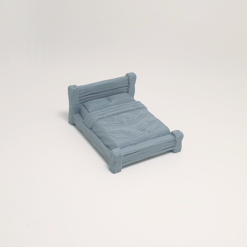 Looped Quilt Wooden Bed - Image 2