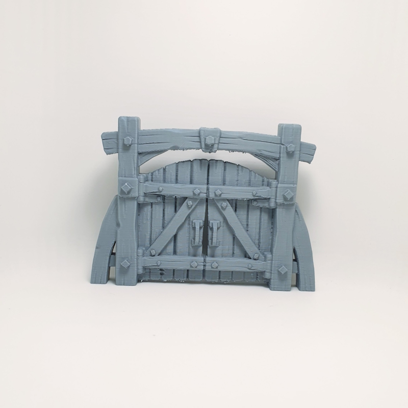 Reinforced Double-Door Village Gate - Image 2