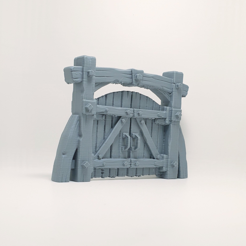 Reinforced Double-Door Village Gate
