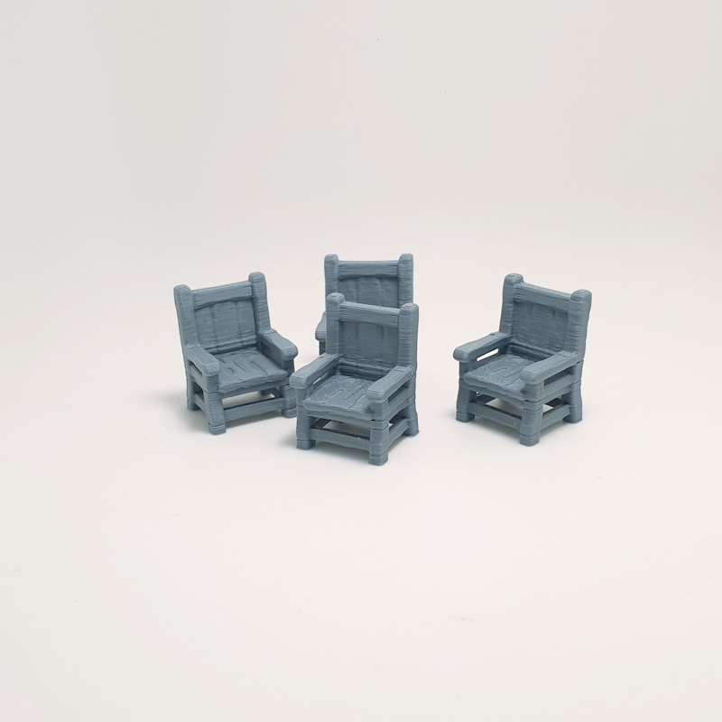 Tavernhall Sturdy Wooden Armchairs - Image 2
