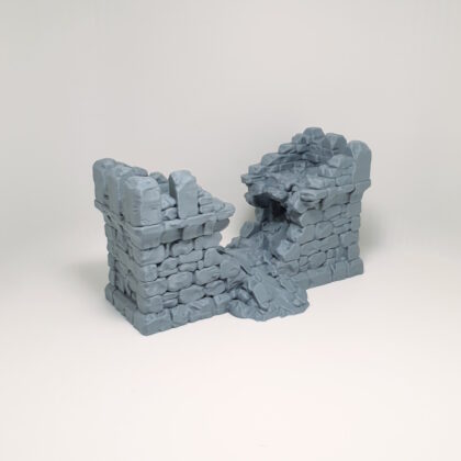 Broken Castle Wall Section