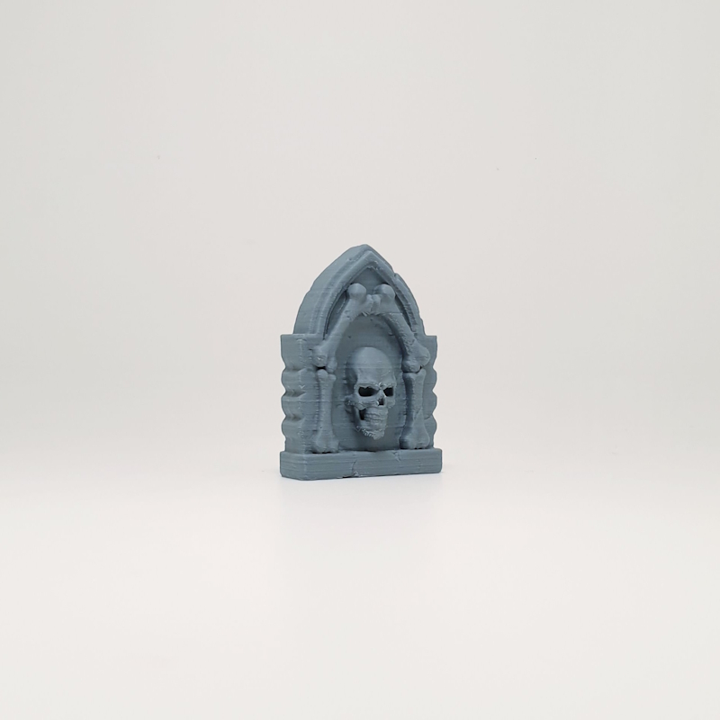 Crossed-Bone Arch Skull Headstone - Image 4