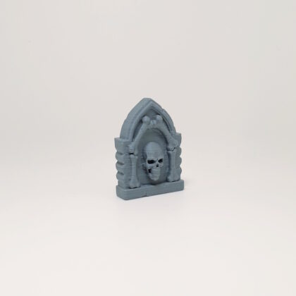 Crossed-Bone Arch Skull Headstone