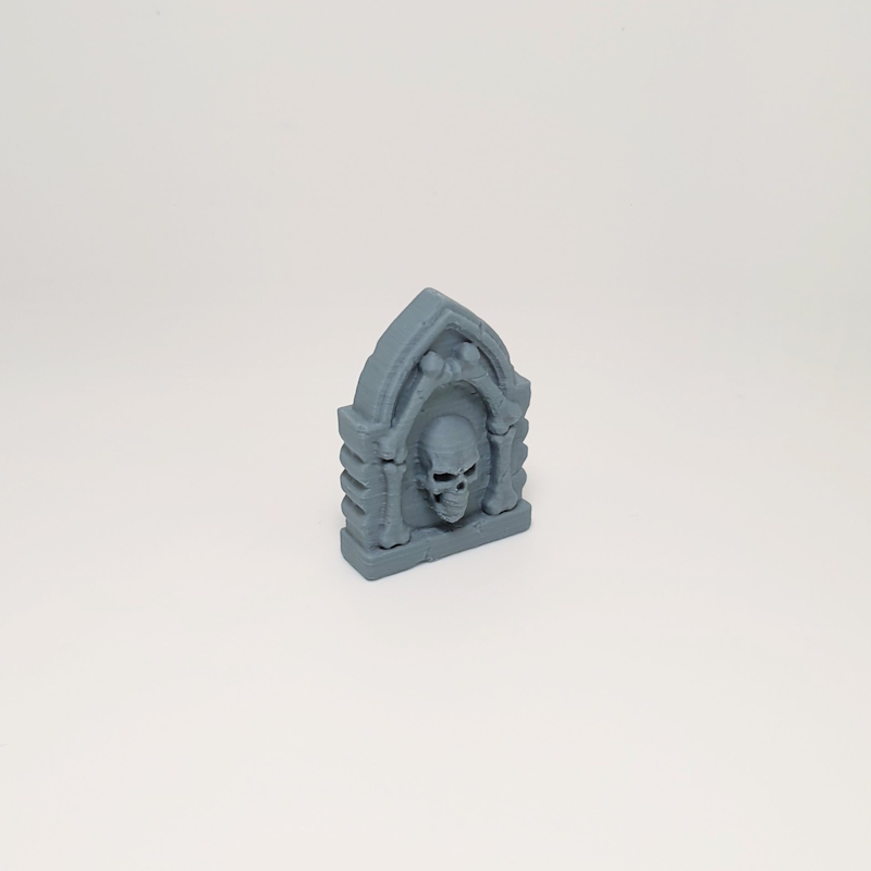 Crossed-Bone Arch Skull Headstone - Image 2