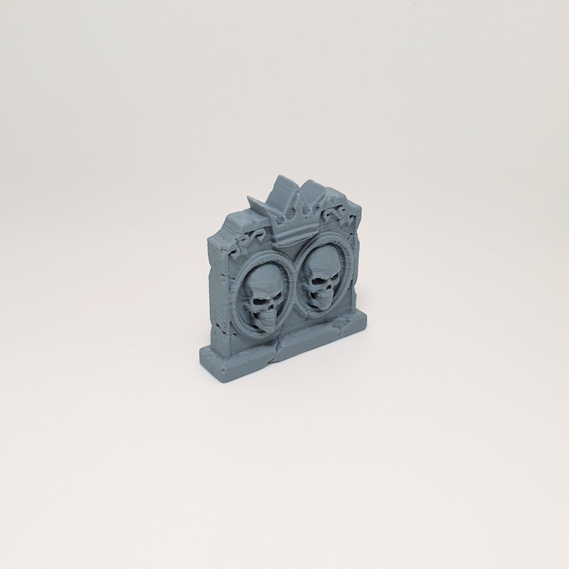 Crowned Dual Skull Headstone - Image 2