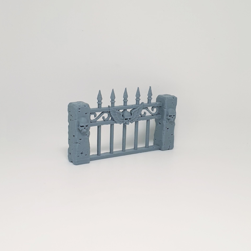 Iron Cemetery Fence Section