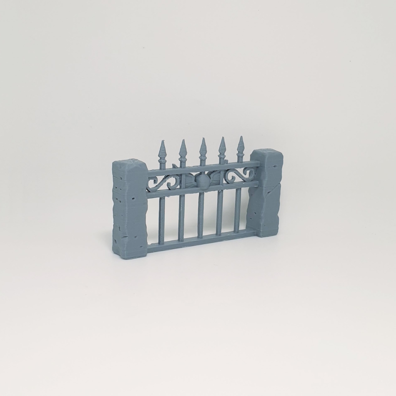 Iron Cemetery Fence Section - Image 3