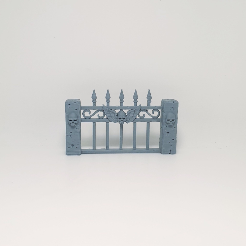 Iron Cemetery Fence Section - Image 4