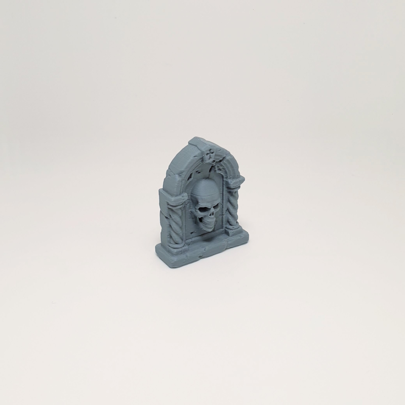 Pillared Arch Skull Headstone - Image 2
