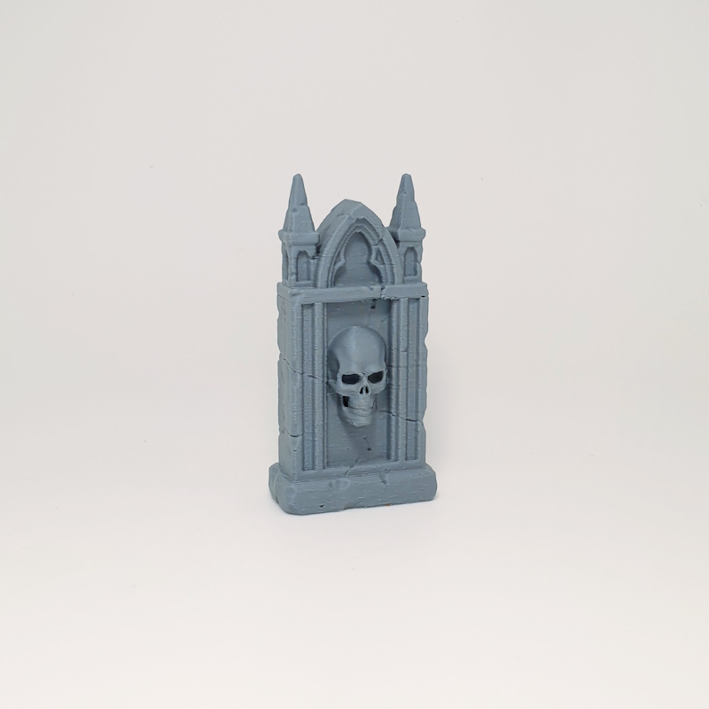 Twin-Spire Gothic Pillared Headstone