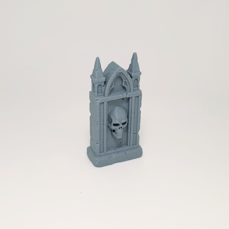 Twin-Spire Gothic Pillared Headstone - Image 2