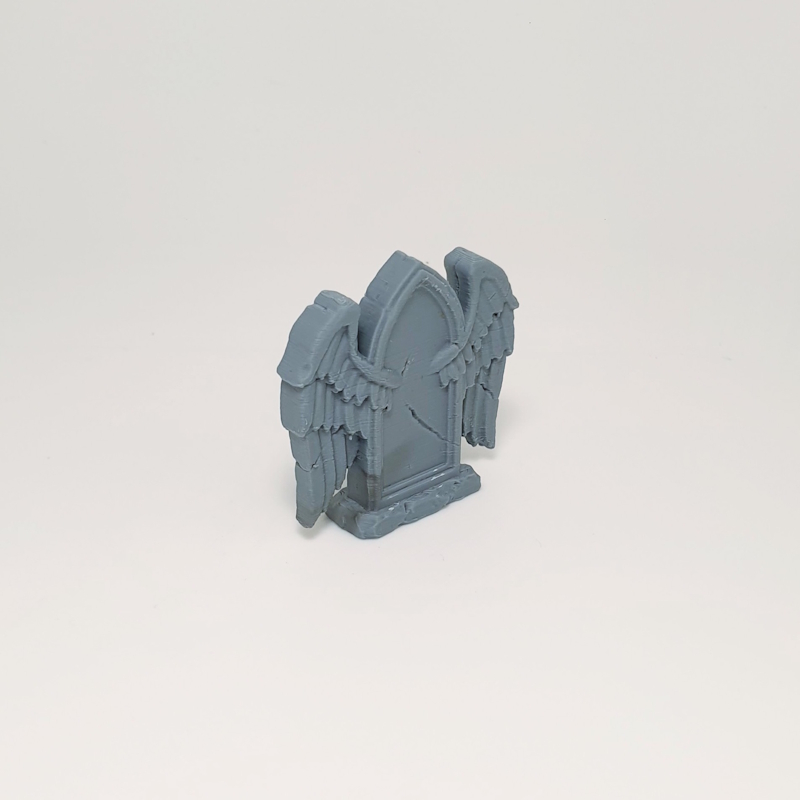 Winged Skull Arched Headstone - Image 4